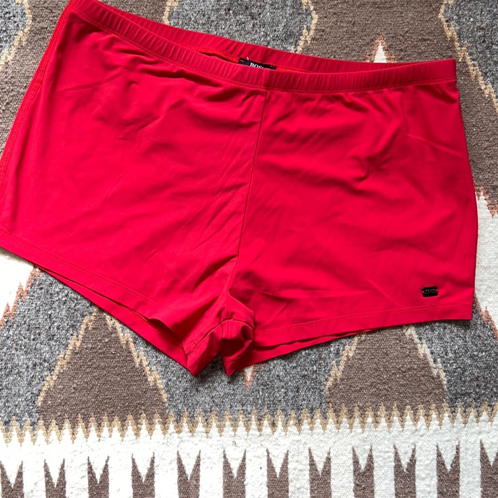BOSS cherry Red Swim shorts